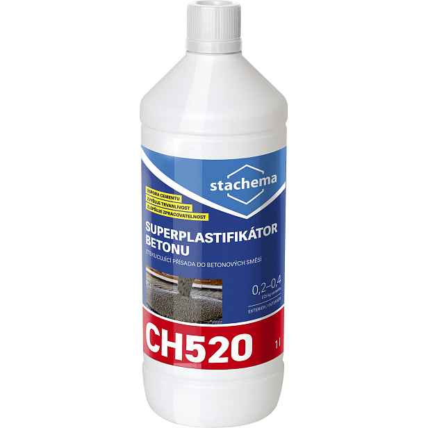 Superplastifikátor betonu Stachema CH520 1 l