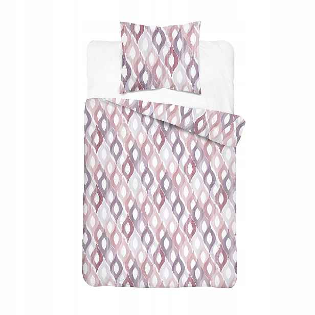 Povlečení Flanelové 140x200 Geometrické Vřesové