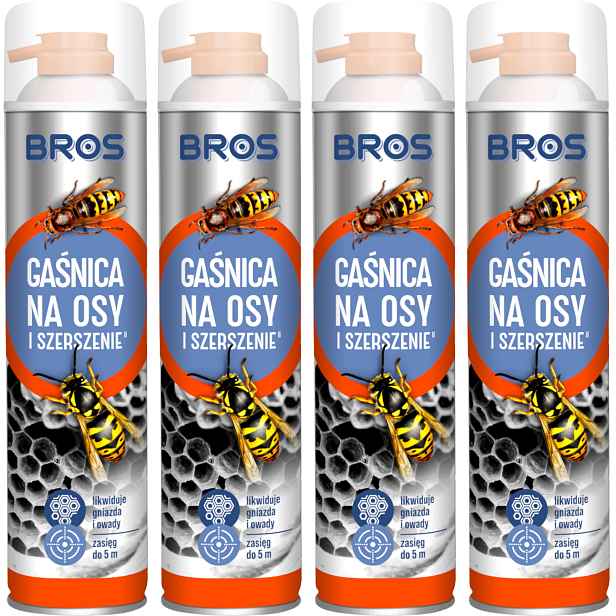 Bros Hasicí Přístroj na vosy a sršně 600 ml Sprej na Hnízda Dosah 5 m Účinný
