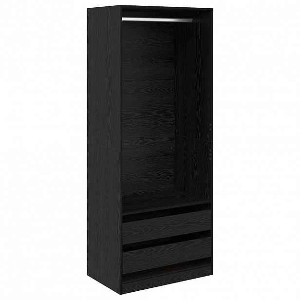 vidaXL Šatní skříň Černý dub 80 x 50 x 200 cm Kompozitní dřevo