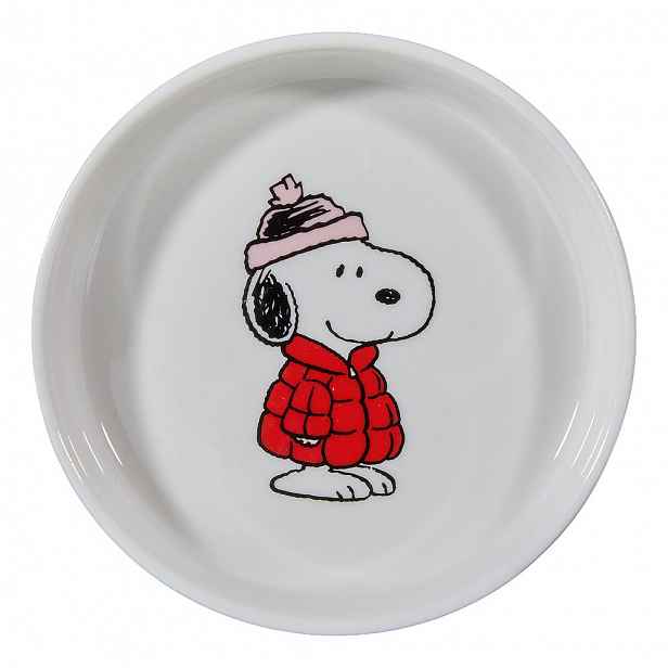 Butlers PEANUTS Talířek na šperky kulatý Snoopy v kabátku 10 cm