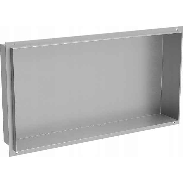 Mexen X-Wall-NR zapuštěná police, 60x30cm, nerez ocel, inox povrch