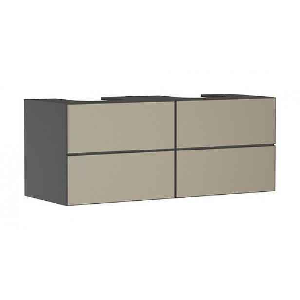 Skříňka pod umyvadlo pod desku Hansgrohe Xevolos E 137x55,5x55 cm břidlicová matná šedá mat 54198390