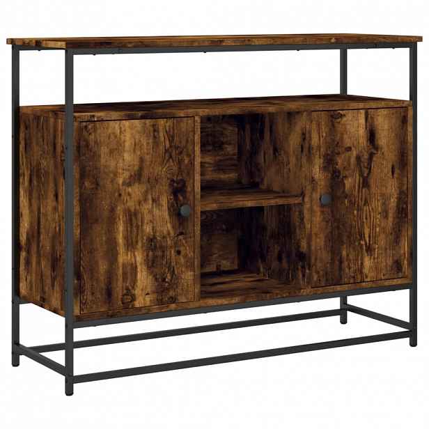 vidaXL Příborník kouřový dub 100 x 35 x 80 cm kompozitní dřevo