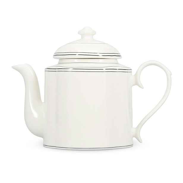 Bílá konvice na čaj z kostního porcelánu 1,3 l Odette – S|P Collection