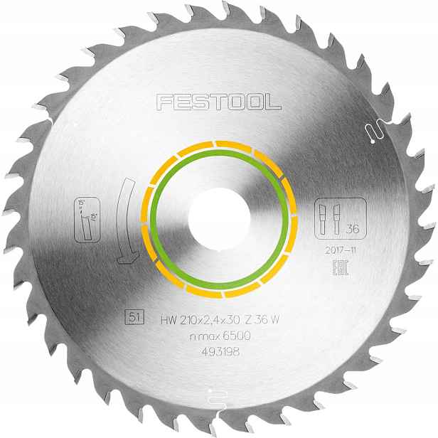 Festool Pilový kotouč 210x2,4x30 W36 493198