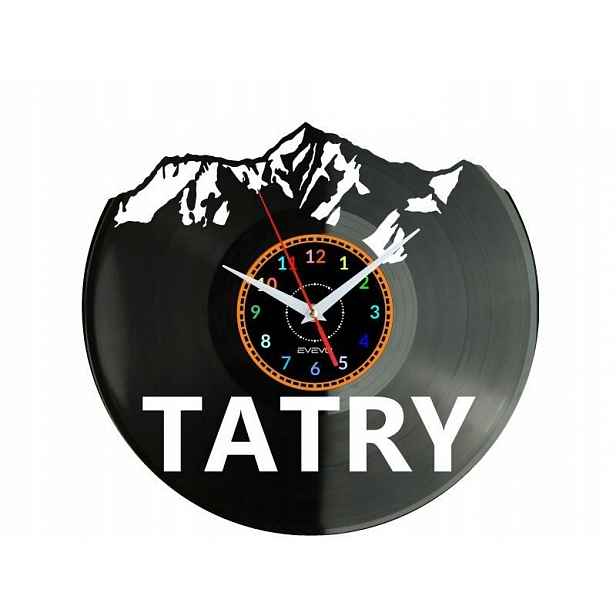 Tatry Dárek Originální dekorace do domu Hodiny z vinylové desky