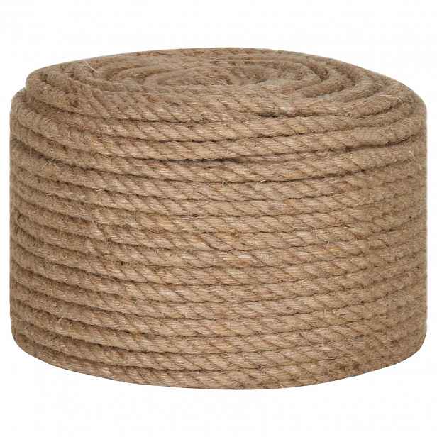 vidaXL Jutové lano 10 ks 20 mm 100 m Přírodní 100% jute Tossa