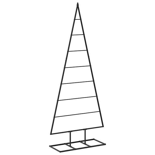 vidaXL Kovový vánoční stromeček KUOPIO 150 cm Kov Černá