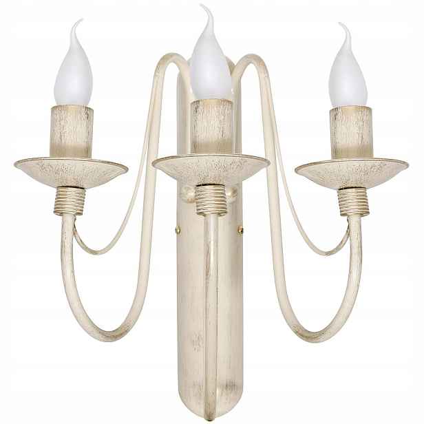 Nástěnná lampa Aldex Růže Provensálská 397Y9, 3xE14, béžová
