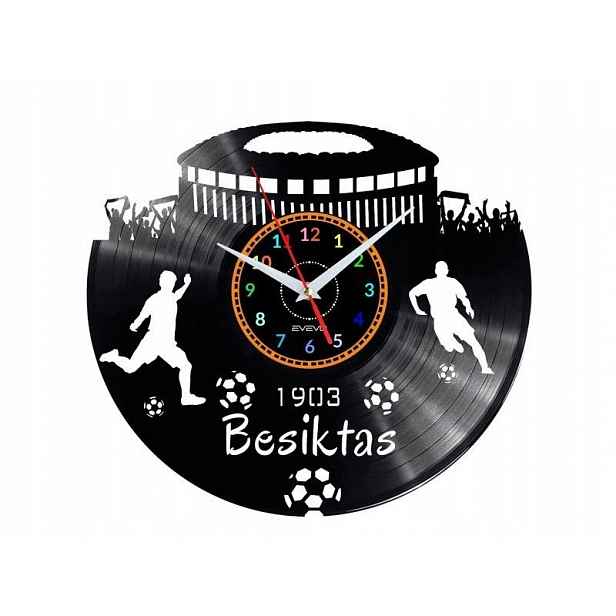 Besiktas Dárek Originální dekorace do domu Hodiny z vinylové desky