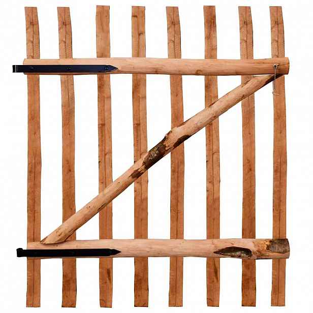 vidaXL Zahradní branka impregnované lískové dřevo 100 x 120 cm