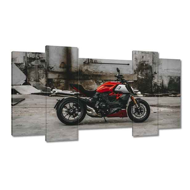 Obrazy 120x65 Červené Ducati Motocykl