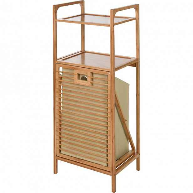 AKCE Béžový bambusový koš na prádlo HAMPER III. jakost