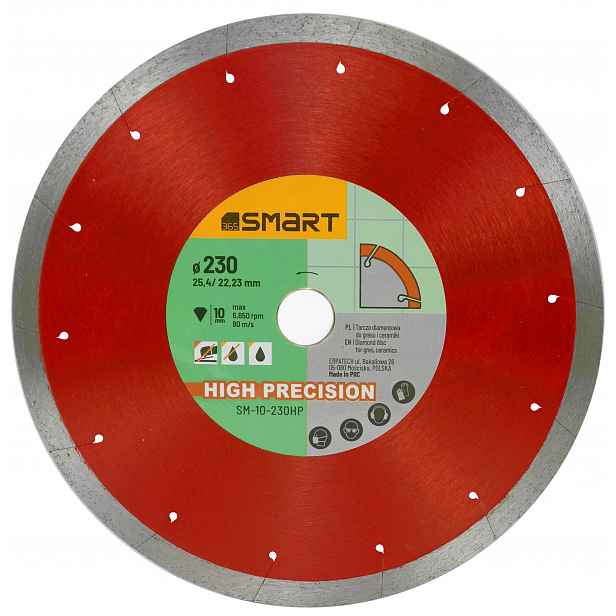 Diamantový kotouč na gres High Precision 230/10 mm SMART365