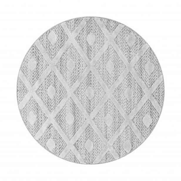 Kusový koberec Pisa 4707 Grey kruh, 200x200 (průměr) kruh, šedá, ložnice, Ayyildiz