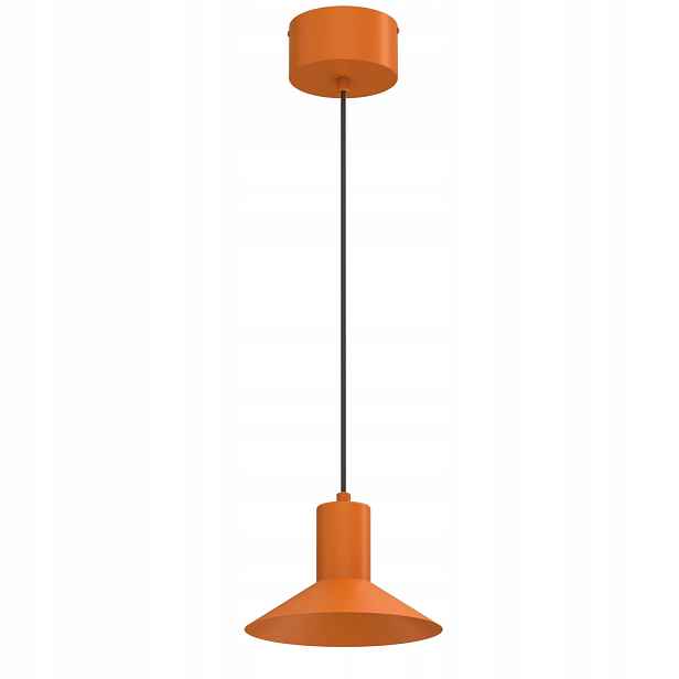 Luminex Nox závěsná lampa oranžový kužel 20 cm GU10