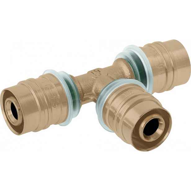 T-rozdělovač lisovaná Pex Wp 32x32x32 Kisan pro vodní instalaci