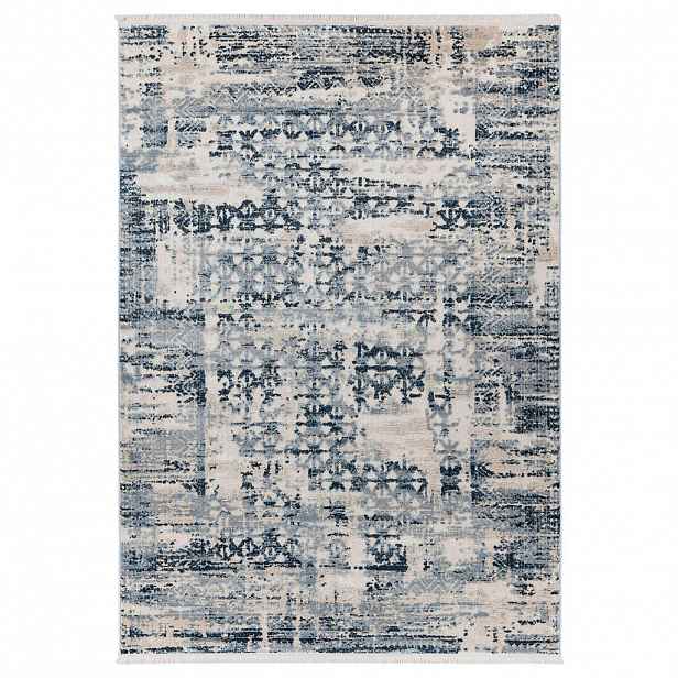 VINTAGE KOBEREC, 120/170 cm, modrá