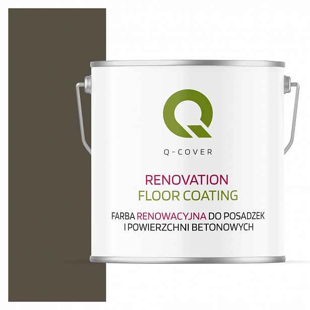 Barva Pro Renovaci Podlah Betonu Šedá Hnědá Ral 7013 Lesk 5L