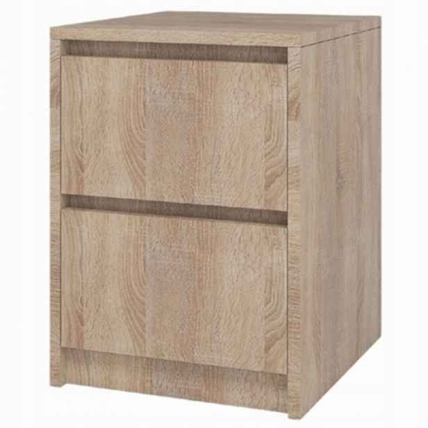 Noční stolek loft 42x52x43 cm 2 zásuvky noční stolek moderní Dub Sonoma