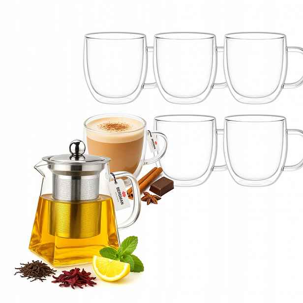 Sada Bergman – džbán 550 ml 6 termosklenic 350 ml