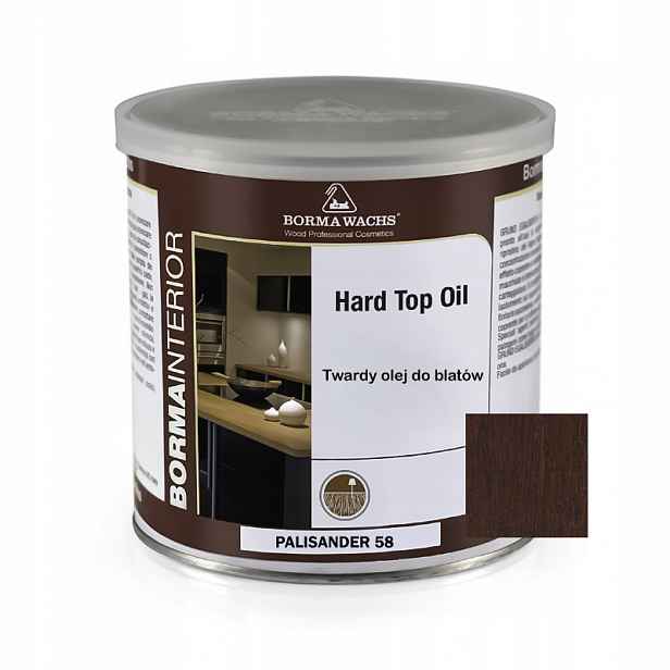 Tvrdý Olej Na Dřevěné Desky Borma Wachs Hard Top Oil Palisandr 750 ML