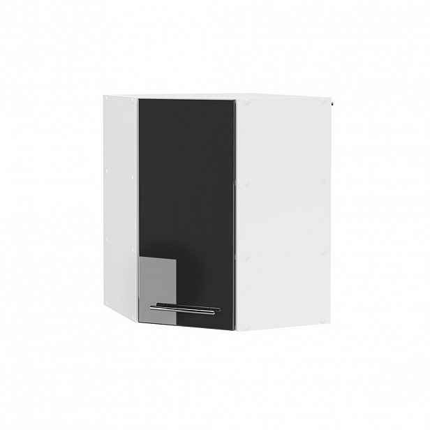 Vicco ROHOVÝ VĚŠÁK NA STĚNU Fame-Line Antracitový vysoký lesk 57 cm