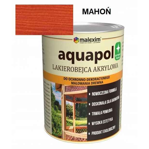 Akrylová lakovací hmota na dřevo 2,5L Mahagon