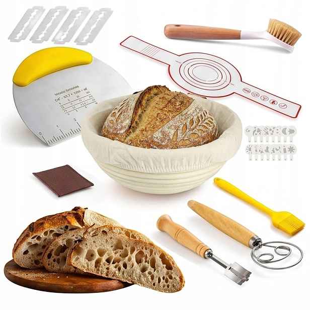 Ratanový Košík Forma Na Kynutí Chleba 23 CM Na Hrání Těsta Na Chléb