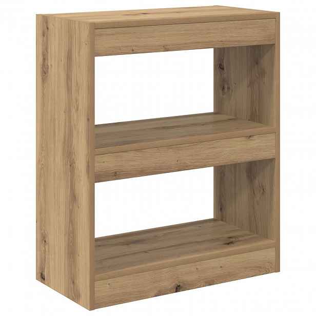 vidaXL Knihovna 2 úrovní 60 x 30 x 72 cm Kompozitní dřevo