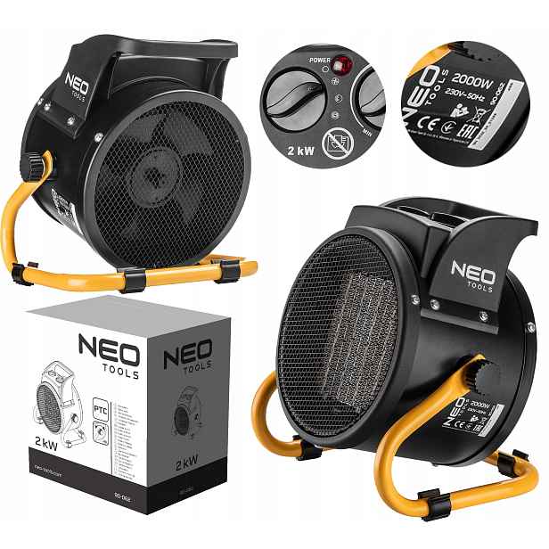 Elektrický ohřívač Pec 2000W Neo Tools Keramický 2KW Ptc 90-062