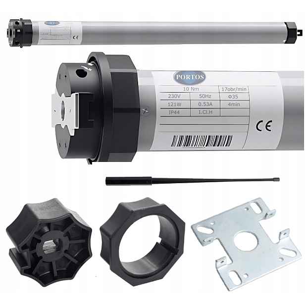 Kabelový pohon motoru pro venkovní rolety Portos Ø 40 mm 13 Nm