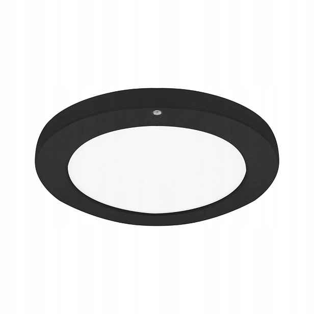 Stropní Svítidlo černobílý s pohybovým senzorem Ø22,5 cm moderní Struhm