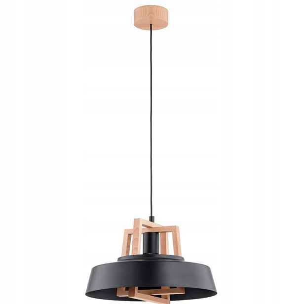 Stropní svítidlo Alfa Batut černá 1xE27 15W, dřevo, IP20 90x40 cm