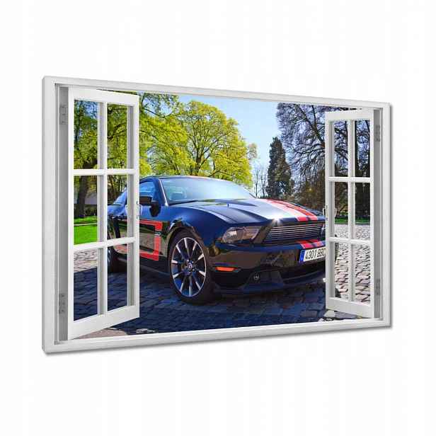 Obrazy 90x60 Ford Mustang s pruhy