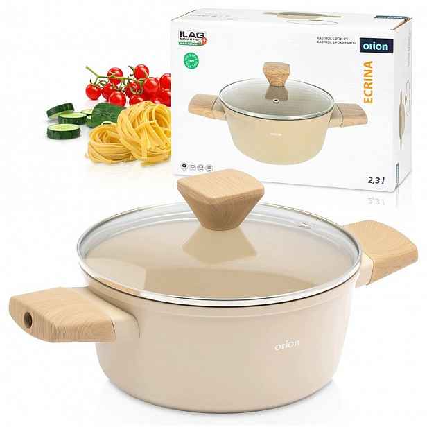 Hrnec hrnec s poklicí na vaření dušení Orion Ecrina 20 cm 2,3 l