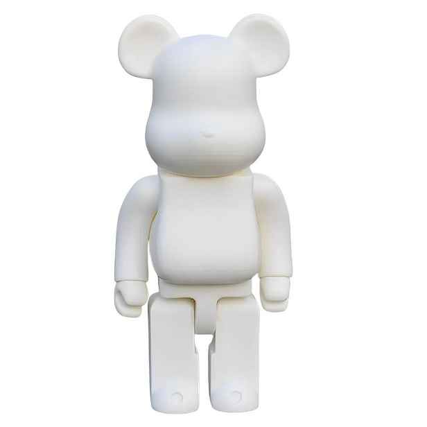 Medvídek Bearbrick 400% figurka do interiéru 28 cm bílá designová