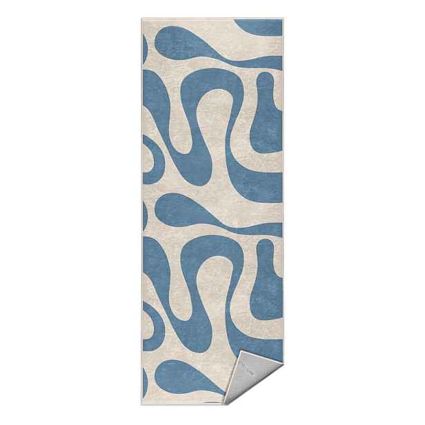 Modrý pratelný běhoun 80x200 cm Blue Latte – Mila Home