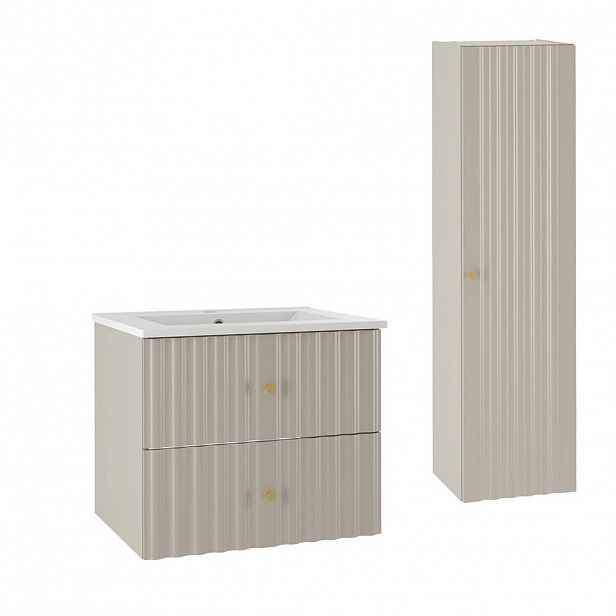 Petits-meubles KOUPELNOVÝ NÁBYTEK 60cm Izae 2er-Set Kašmír