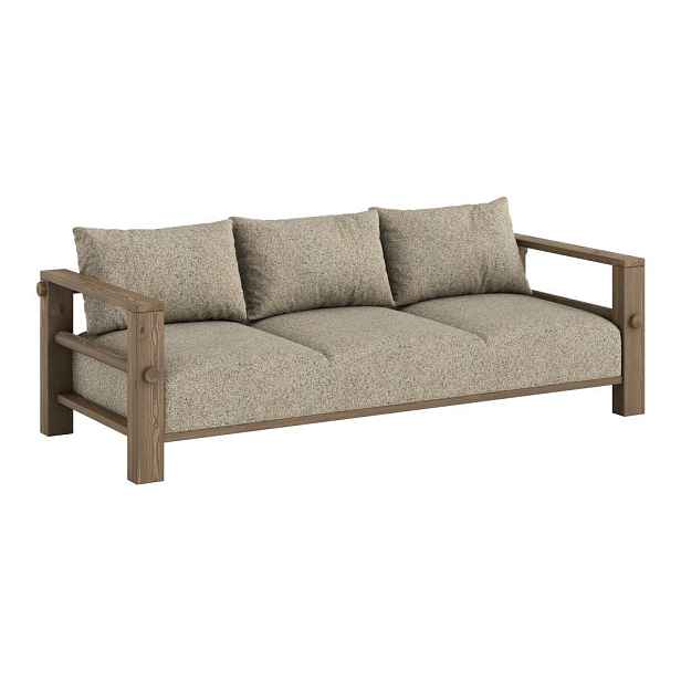 Šedá pohovka 225 cm Bare – Karup