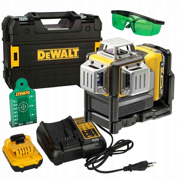 Křížový Laser Zelený 3 Paprsky 3x 360° 2,0Ah DeWalt DCE089D1G