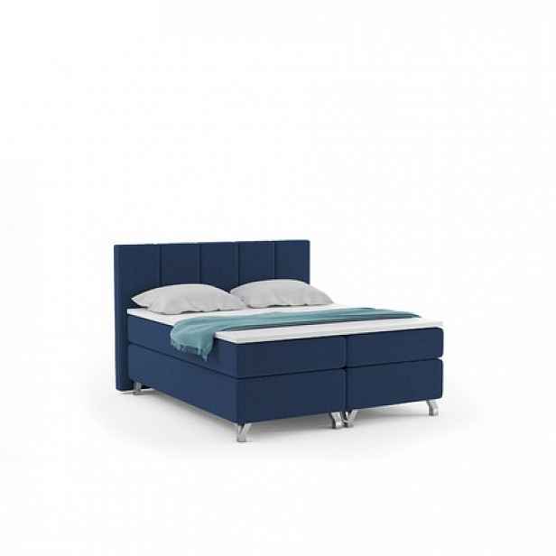 Čalouněná postel ATLANTIC včetně úložného prostoru 180x200 Modrá