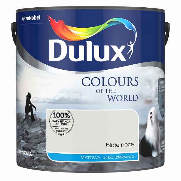 Dulux Barvy světa barva na stěnu Bílá Noce mat 2,5L