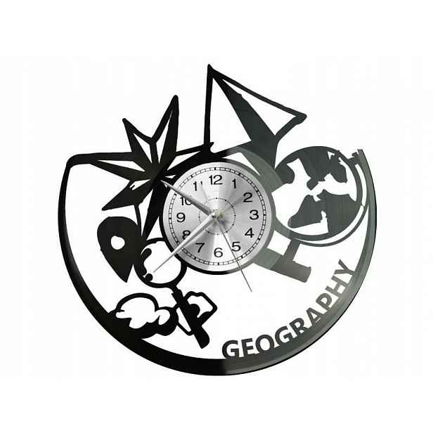 Geografa Dárek Originální dekorace do domu Hodiny z vinylové desky