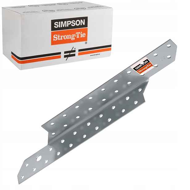 Krokvové tesařské spojky 250 mm 2 mm 100 ks Pravé Simpson SPF250R