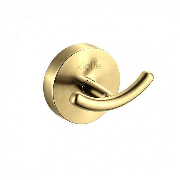 kielle Oudee - Háček dvojitý, brushed gold 40602096