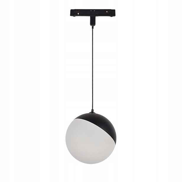 Závěsná Led lampa pro magnetické lišty černá bílá koule 3000K Abigali
