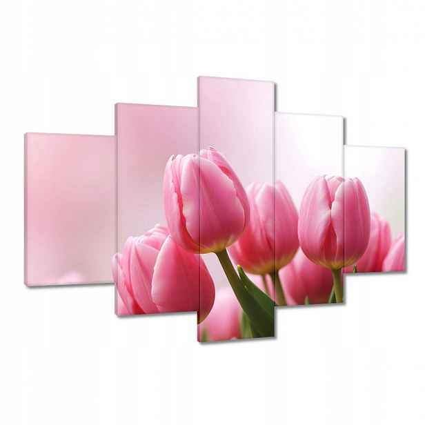 Obrazy 120x80 Růžové tulipány