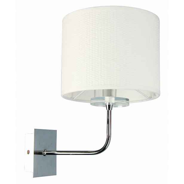 Candellux nástěnné svítidlo Estera 21-11473 chrom, bílé stínítko 1xE14 IP20 27 cm